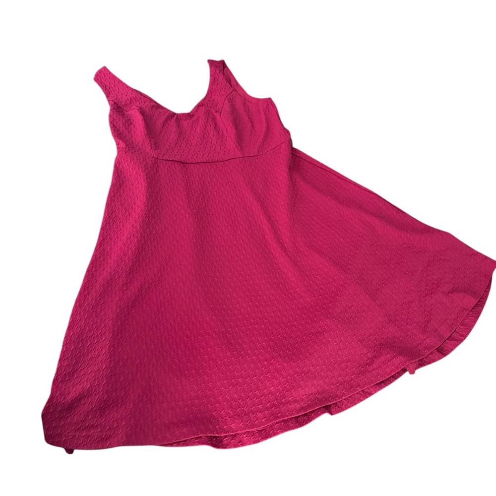 Torrid Pink Skater Dress Womens Size 1X Knit Barbie Party Sleeveless